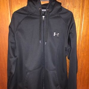 Black Under Armour Zip Up Hoodie